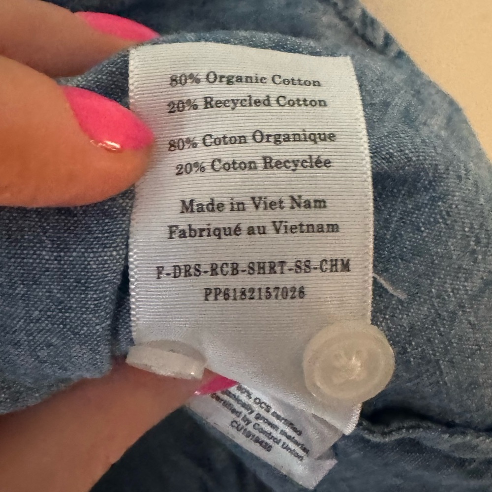 EUC Everlane Blue Denim Look Midi Shirt Dress Size Small - Picture 11 of 12